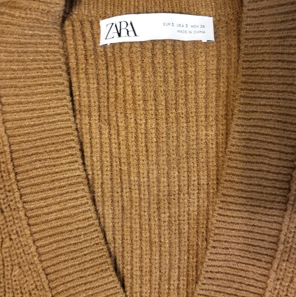 Zara oversized knit button vest - Picture 4 of 6